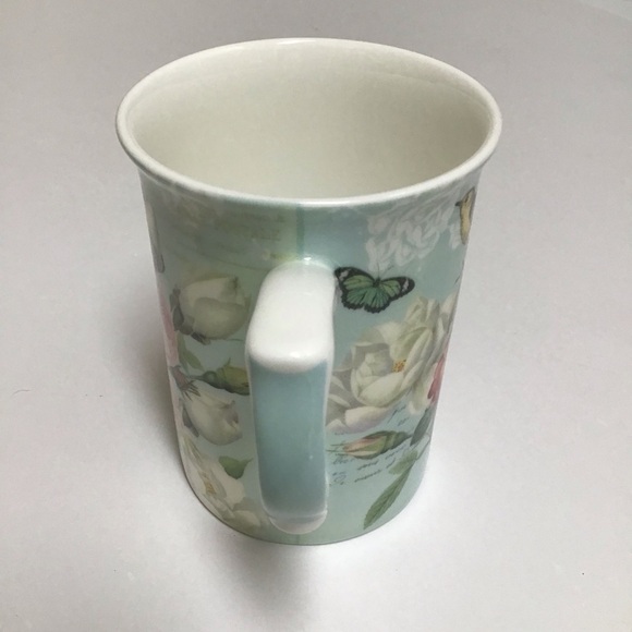 Stechcol Gracie Bone China Bird Coffee Mug Tea Cup Roses Butterfly Cottagecore - Picture 4 of 15